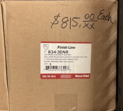 Sioux Chief - Finish Line 8343DNR On Grade Cleanout System 3  Ductile Iron New￼