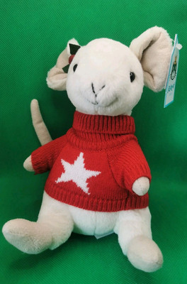 Jellycat Merry Mouse With Star Jumper Rare Retired Genuine