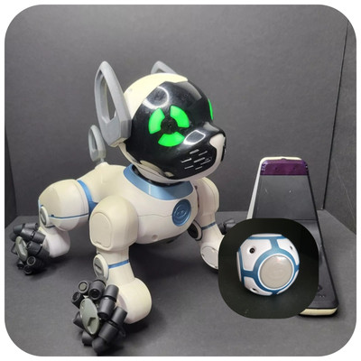 WowWee CHiP Robot Toy Dog - White - BALL & BASE - NO 12V CORD - Model 0805 AS-IS