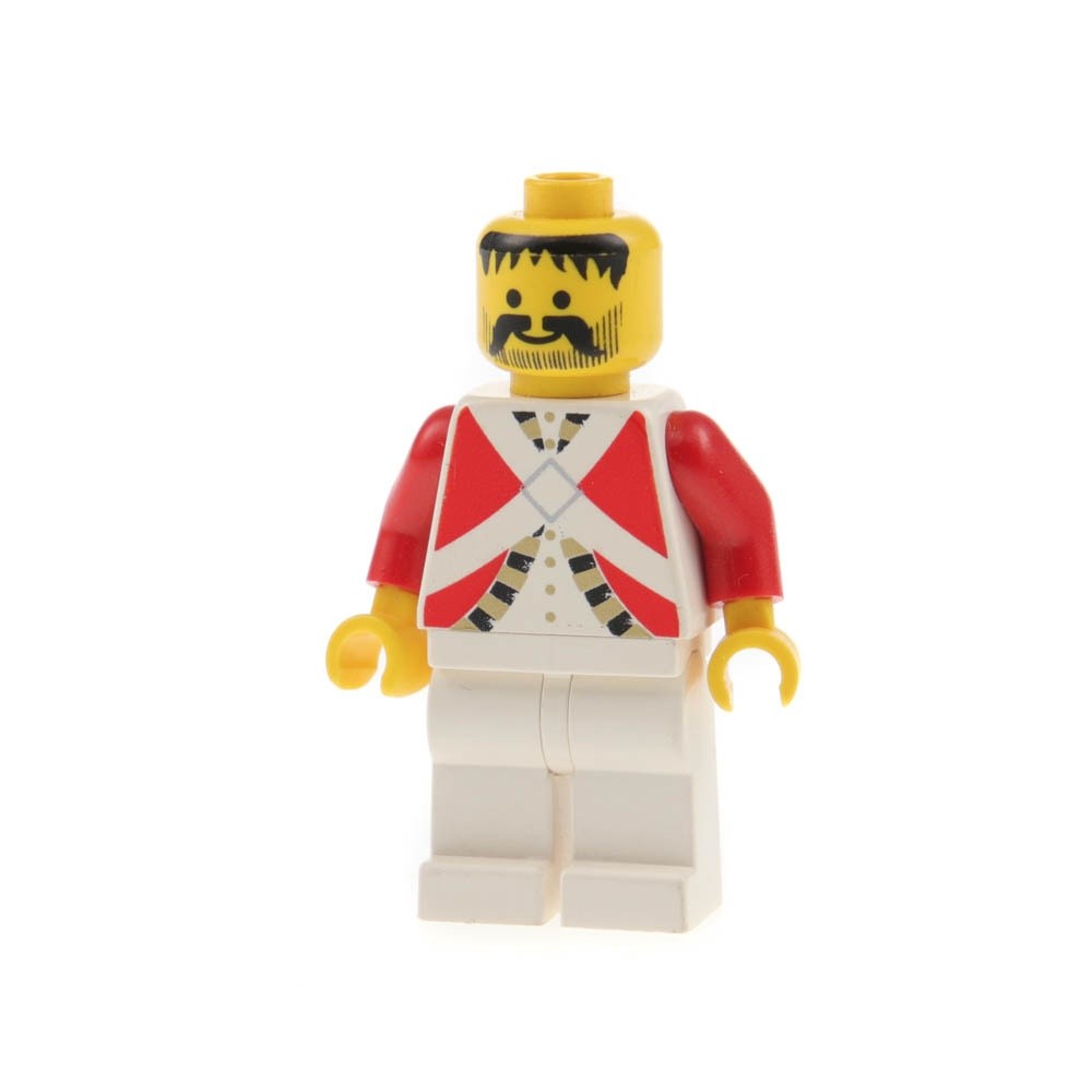 1x lego Minifigure Imperial Soldier Officer Uniform Red White Coats 6271 pi065