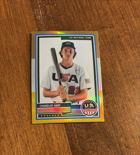 Chandler Hart 2023 Panini USA Baseball Bronze Silver Gold Prizm #28 15 U Team