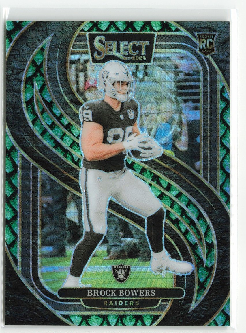 2024 Panini Select Brock Bowers #118 Dragon Scale RC /81 Raiders