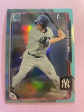2015 Bowman Chrome Draft Aqua Refractor #27 Kyle Holder New York Yankees