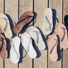 New Arrival Fitflop Iqushion Summer Flip Flops Womens Beach Sandals UK Size 3-6