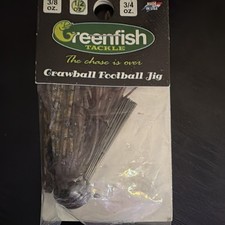 Greenfish Tackle Crawball Football Jig 1/2 oz Brown Bass Jig