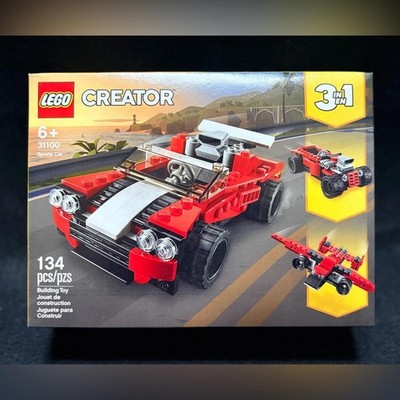 NEW LEGO 31100 Creator 3-in-1 Red and Black Sports Car Set