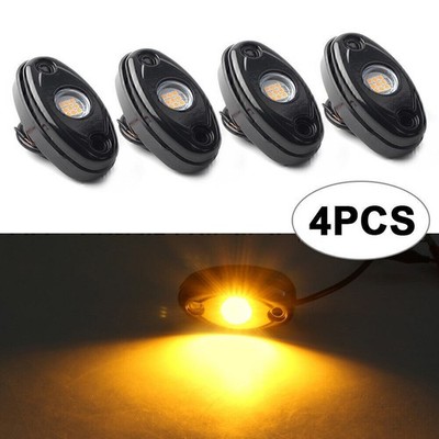 9W LED Rock Light Yellow Pods für JEEP Offroad Truck Under Body Trail Rig Lamp