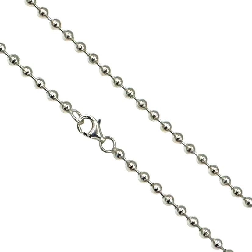 925 Sterling Silber Kugelkette 3mm  in verschiedenen Längen Made in Germany  199 - Bild 2 von 4