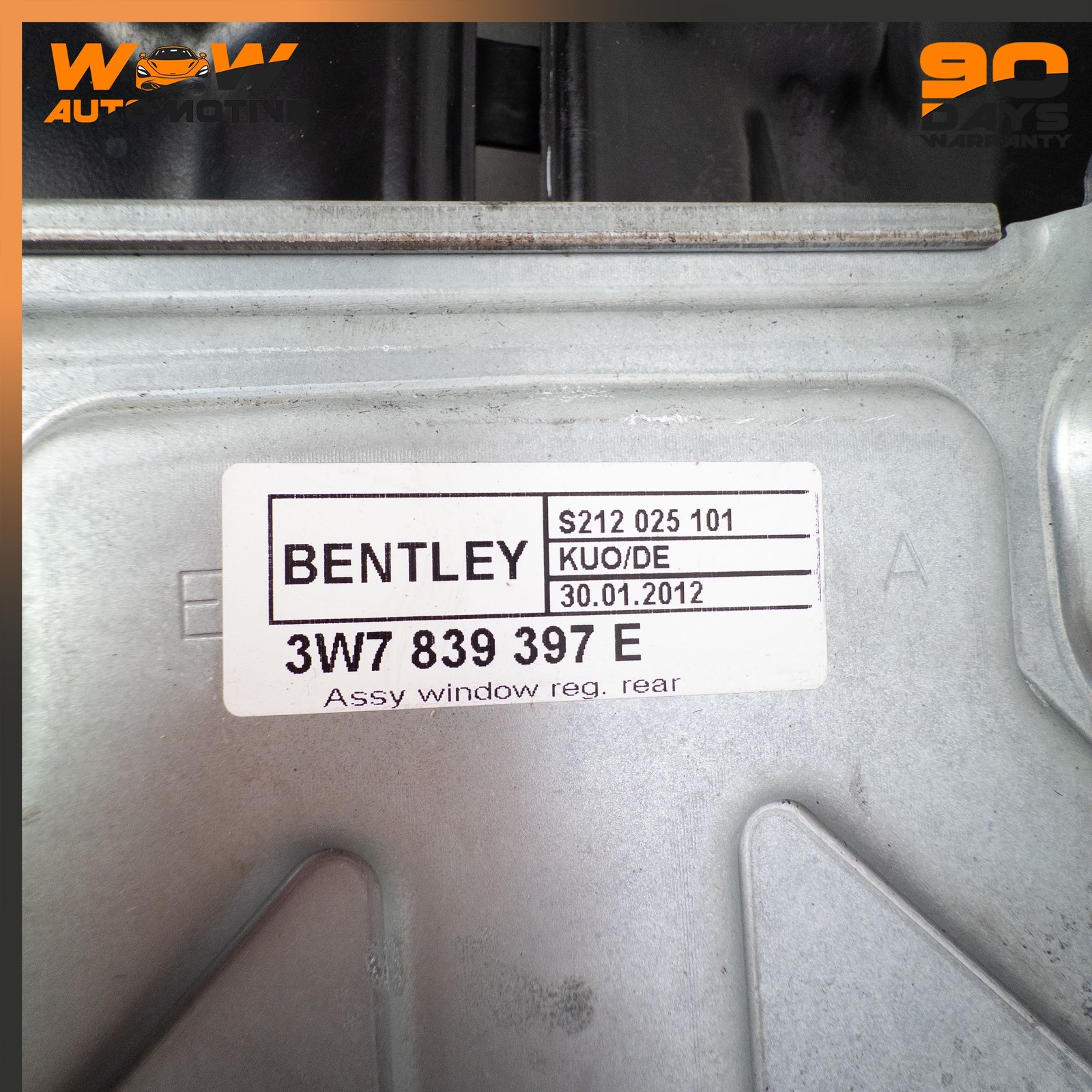 12-17 BENTLEY CONTINENTAL GTC REAR LEFT QUARTER WINDOW REGULATOR MOTOR OEM