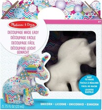 Unicorn 40115 Decoupage Made Easy Craft Set Melissa  Doug 