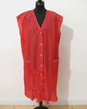 Damen Friseur Kult Kittel Grösse 52 Dederon Vintage T478