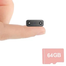 W-Mini Security Camera with 64GB SD Card, Battery Powered, HD Video, Night Vi...