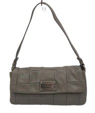 Marc by Marc Jacobs Quilted Leather Shoulder Bag Gray Boho Soft Leather 90's Y2K