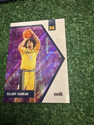 #ad Elliot Cadeau 2025 2026 ONIT B 3 Michigan Basketball Purple Parallel AS1 $4.03