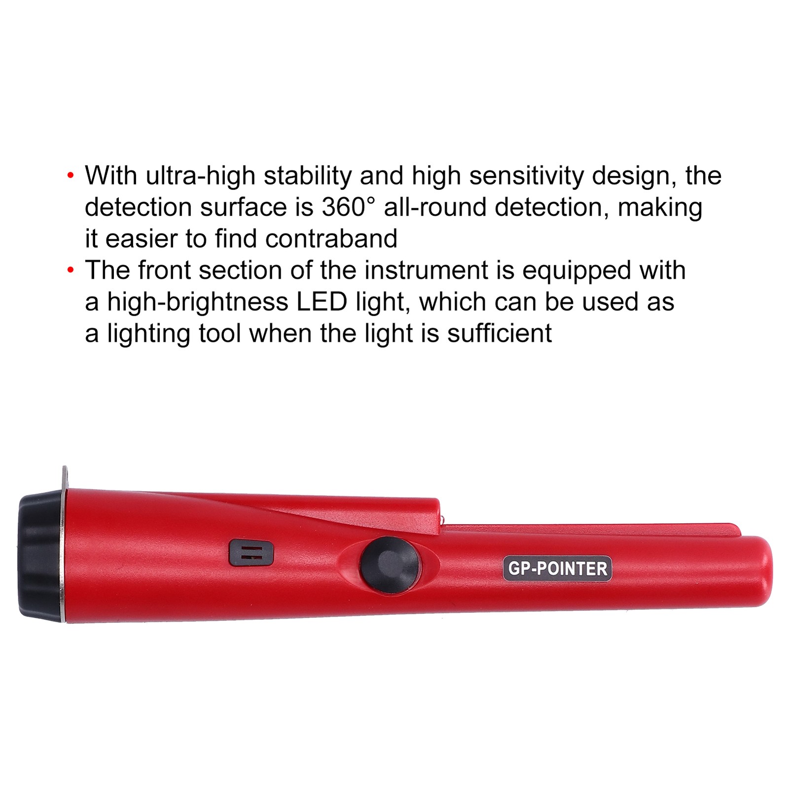 Metal Detector Professional Portable Waterproof Handheld Metal Detector With LED