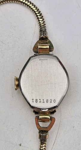 Vintage Bulova Women’s Watch 10k Rolled Gold Plate, Swiss, 17 Jewels Working - Picture 6 of 8