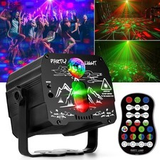 Party DJ Lights with Remote Control, Portable Mini Disco Ball Stage Light, So...