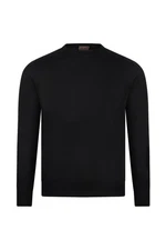 NEW STILE LATINO SUPER FINE MERINO WOOL LONG SLEEVE EU 50 US 40 M black