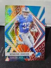 2020 Panini Phoenix Kerryon Johnson Fire Burst Detroit Lions #91