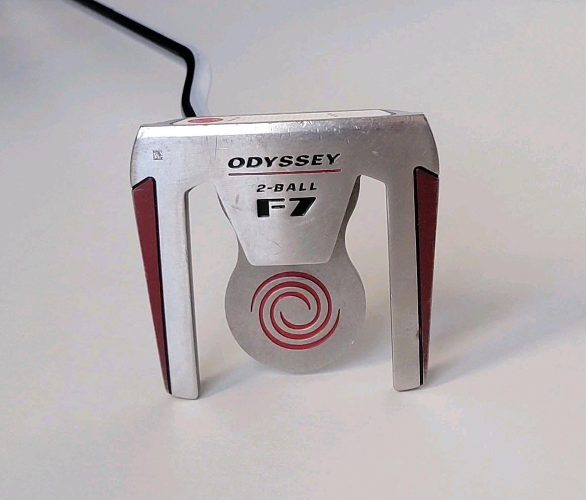 Odyssey White Hot 2-Ball F7 True Temper Steel Shaft Putter Mens LH