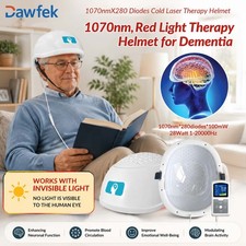 1070nm Photobiomodulation Helmet 10Hz/40Hz/400Hz/4698Hz for Stroke Alzheimer