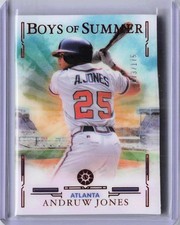 2025 Panini Boys of Summer - Red #89 - Andruw Jones SN 73/175 - Atlanta Braves