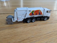 Siku Scania Faun Refuse Truck (Bin Lorry) white diecast model