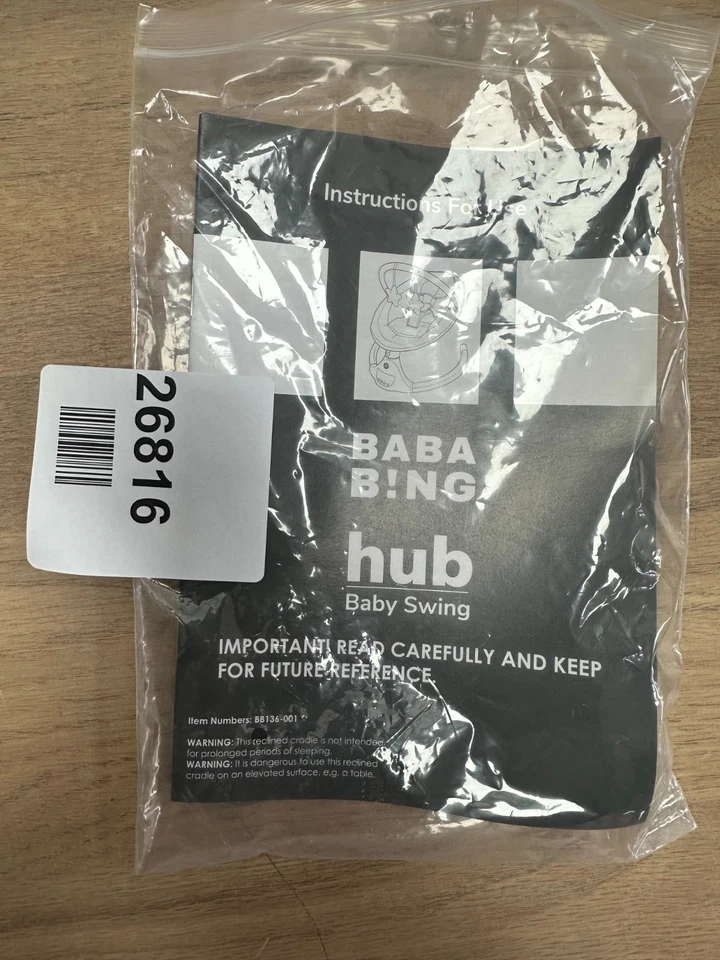 Baba bing hub electric baby swing chair - Image 3 of 4