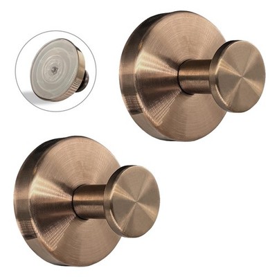 Welsa Suction Cup Hooks for Shower - 2 Pack, Bronze - Stainless Steel,
