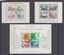 Berlin gestempelt ESST MiNr. Block 2, 3, 4, 5, 6, 7 und 8
