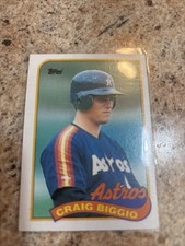 1989 Topps #49 Craig Biggio HOF Rookie RC Houston Astros