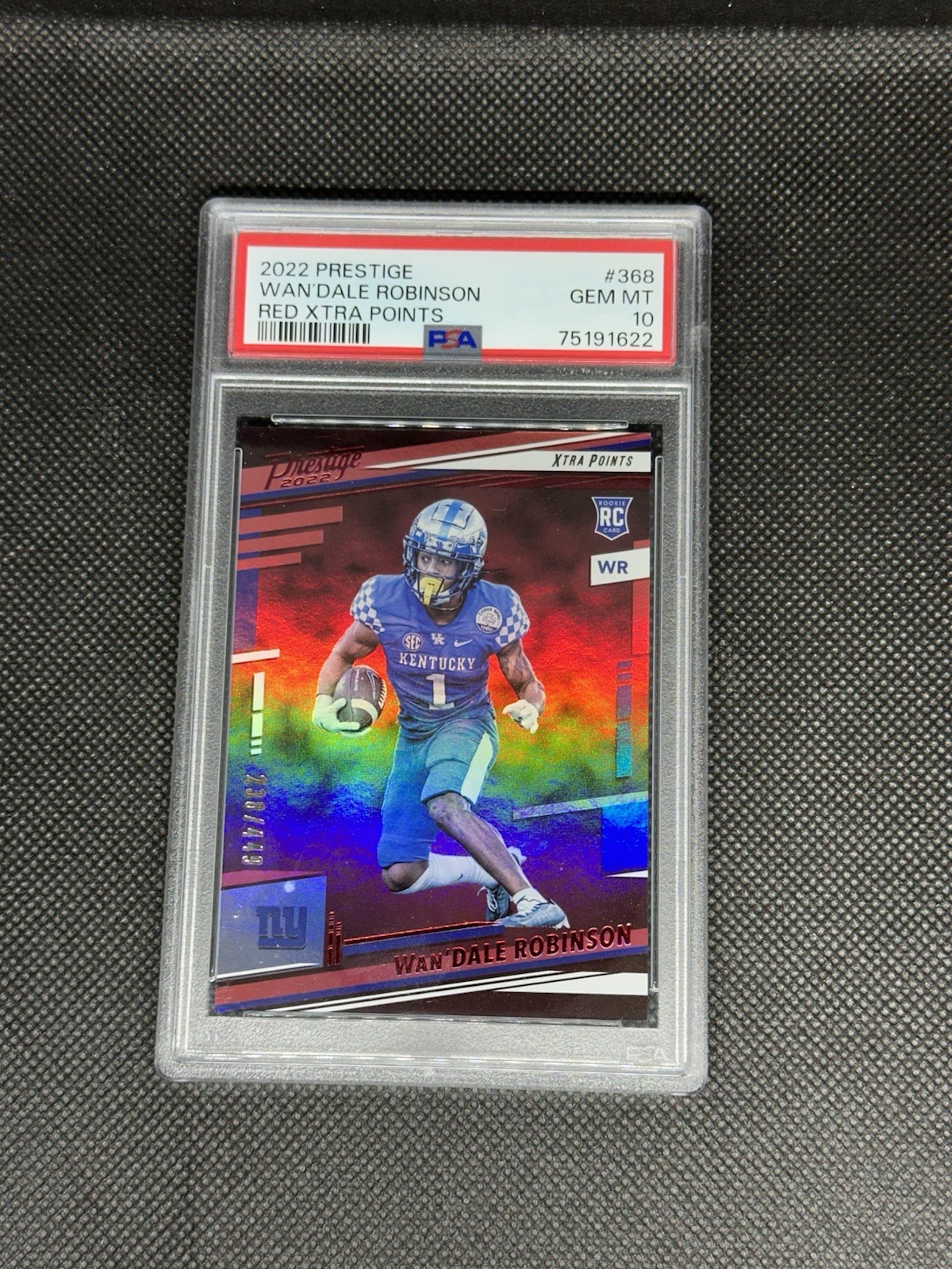 2022 Panini Prestige - Rookies Wan'Dale Robinson #368 /449 (RC) PSA10