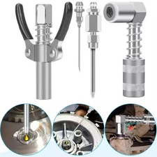 Grease Gun Accessory Kit 90 Degree Coupler Needle Nozzle Grease Injection Needle
