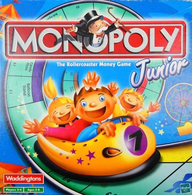 Waddingtons Monopoly Junior Brettspiel 2001 2-4 Spieler (5-8) - vollständig