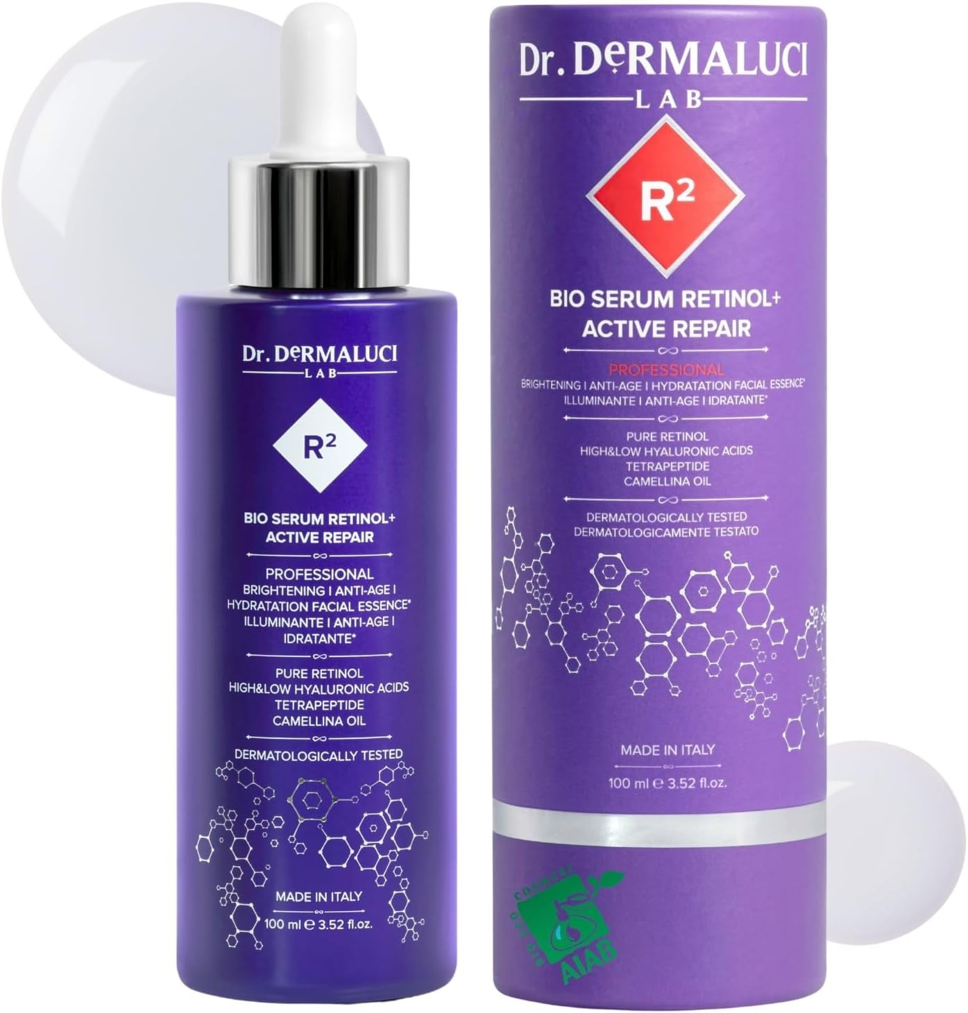 Glow Up Siero Retinolo 0,10% BIO 100ml | Pelle Radiosa e Levigata
