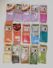 Caron Latch Hook Rug Yarn Lot of 19 pkgs  Buccilla 1 pkg Acrylic Precut NIP