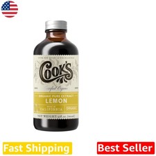 Pure Organic Lemon Extract 32 Fl Oz - Natural Gluten-Free Baking Ingredient