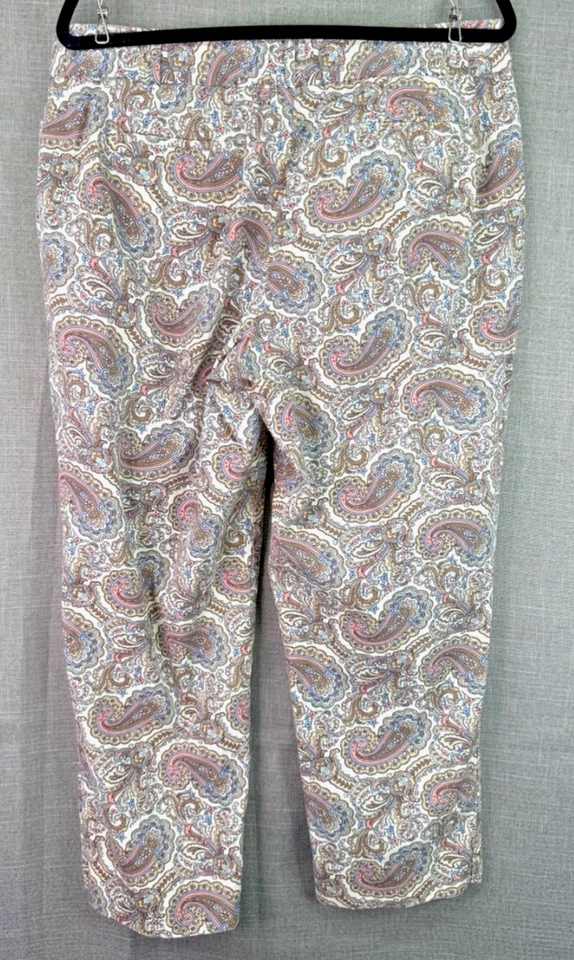 Pantalones cortos Talbot's Perfect para mujer talla 12 rosa tostado estampado cachemira Foto 3 de 4