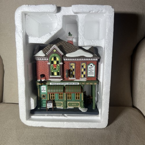 Vintage Dept 56 Christmas in the City Molly O'Brien's Irish Pub #58952 nicht mehr produziert - Bild 10 von 11