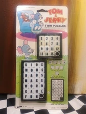 Tom & Jerry Twin Slide Puzzles Letter & Number Ja-Ru 1984