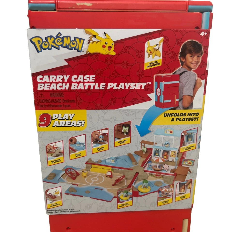 Estuche de Transporte Pokemon - Juego de Batalla de Playa - Mochila Transformadora Portátil Juego Foto 2 de 4