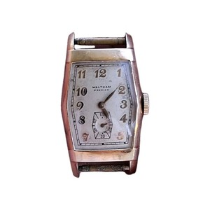 Authentic Vintage Waltham Premier Wristwatch Gold Plated Non-working