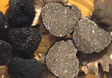 Precious Italian fresh black truffles. Black truffle 110g. 3,8 oz. Mushrooms.