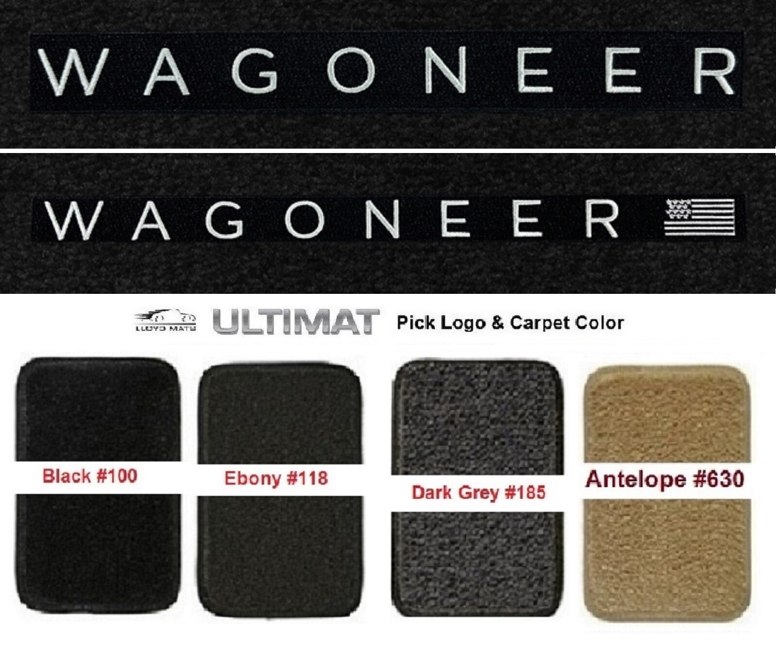 Lloyd Mats Ultimat Jeep Wagoneer Logo Front Floor Mats (20222023) eBay