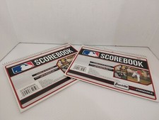 Lot of 2 Franklin Sports MLB Baseball/Softball Scorebooks Stat Tracker