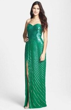 Faviana 7319 Twinkling Temptation Sequined Evening Ball Gown Prom Dress Green 4
