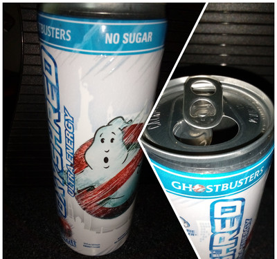 EMPTY Ghostbusters OxyShred Energy Drink Can Collectible 2024