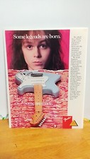 FENDER STRATOCASTER YNGWIE MALMSTEEN GUITAR PRINT AD 11 X 8.5