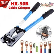 1PC Cable Lug Crimper Terminal Plier Large Wire Terminal Crimping Tool 6-50mm²