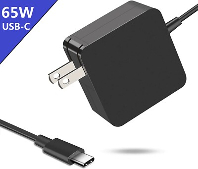 65W USB-C Type-C Power Adapter AC Charger for HP Spectre x360 13 15 TPN-CA06